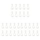 thumbnail image 3 of Ganchos para azulejos de techo Cateissary 10 piezas Acero inoxidable, 3 of 6
