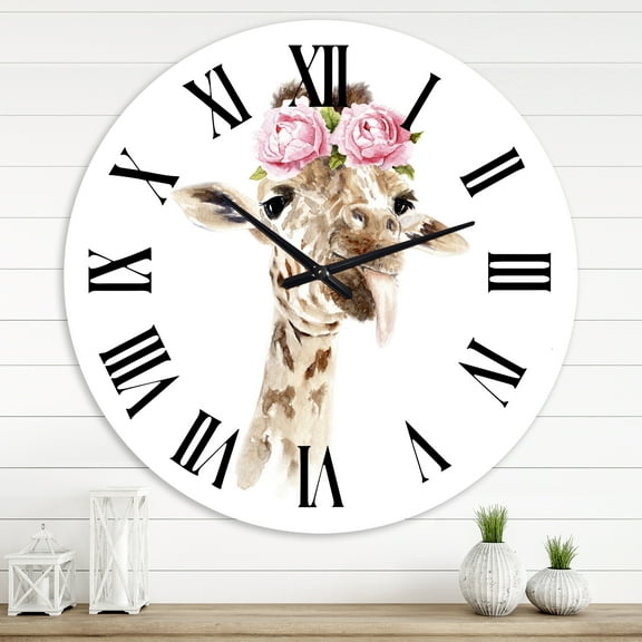 Designart 1 in Farmhouse Wall Clock