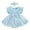 Blue, variant on Baby Sweetie Girl Clothes Newborn Romper Dress Infant Lace Ruffle Sleeveless Summer Outfits with Headband 0-18 Months