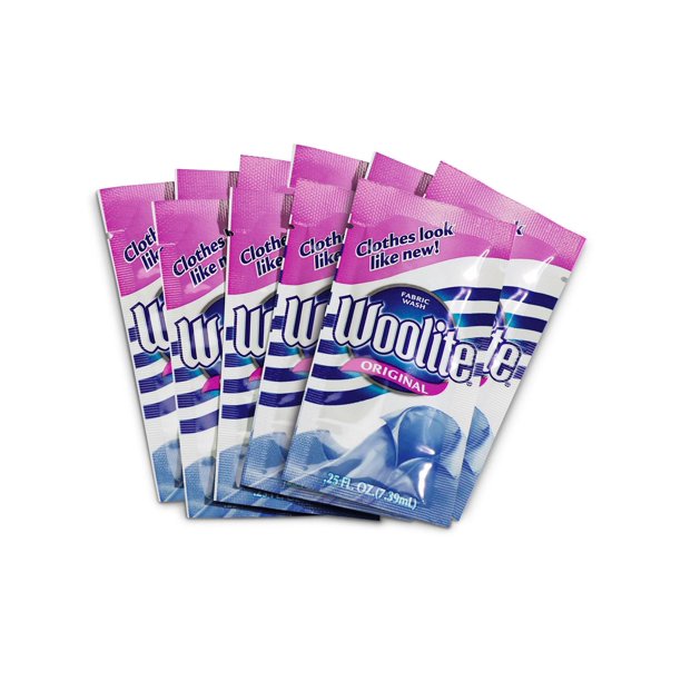 Size one size Woolite Travel Detergent Packets (Pack of 10), Clear
