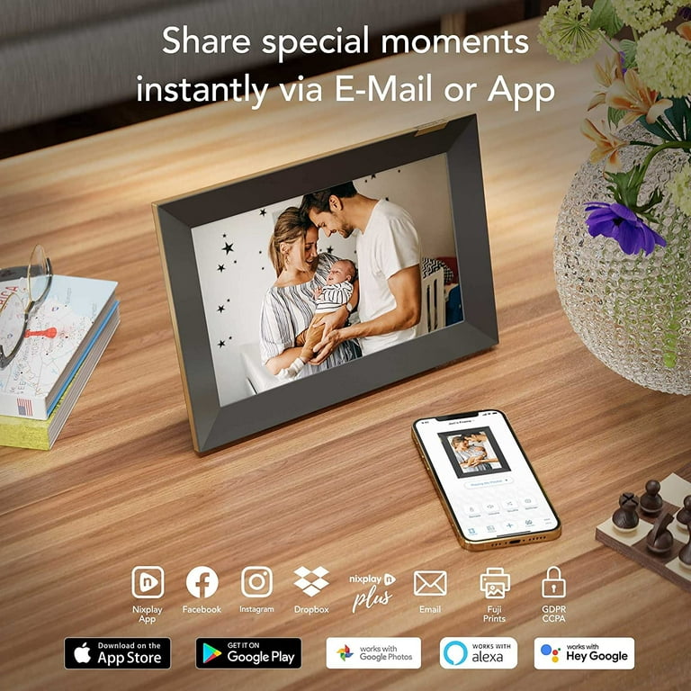 Nixplay 10.1 inch Touch Screen Digital Picture Frame with WiFi