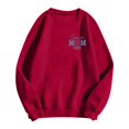 Senior Mom 2025 Sweatshirt Comfortable and Stylish Red Crewneck for Proud Moms of Seniors