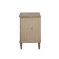 thumbnail image 3 of Ergode French-Inspired Nightstand with Rustic Birch Veneer Finish, Easy Glide Drawer, Display Shelf, and Antique Silver Decorative Pulls, 3 of 4