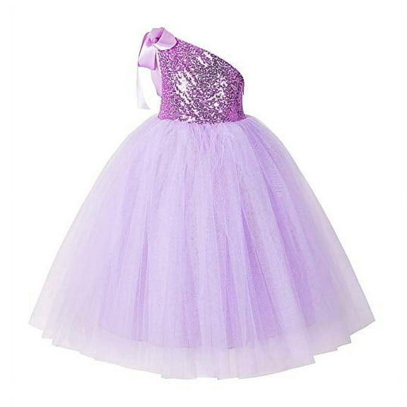 Ekidsbridal One-Shoulder Sequin Tutu Flower Girl Dresses Wedding Pageant Gown Communion Baptism 182 10