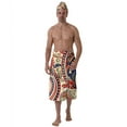 thumbnail image 2 of Colevkie Men's 2 Pcs Bath Skirt & Bath Towel Set Soft and Absorbent Adjustable Shower Wrap Towel for Beach Spa Sauna Bathroom Paisley Style, 2 of 7