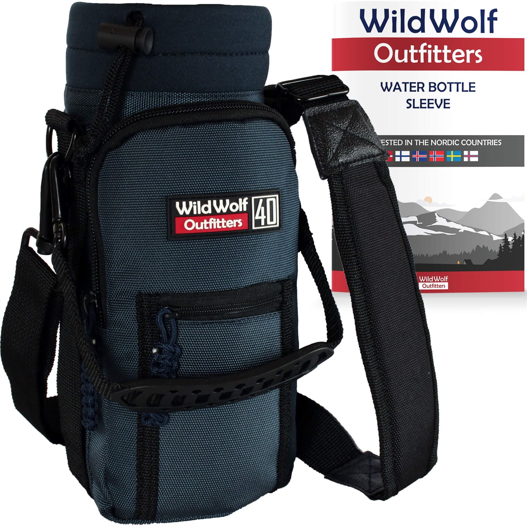 Wild Wolf Outfitters© Porte-bouteille Molle pour porte-bouteille de 1,9