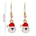 thumbnail image 2 of SUSHANG Christmas Earrings Christmas Tree Bell Earrings Christmas Creative Holiday Party Earrings Jewelry Hoop Earrings Women, 2 of 3