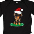 thumbnail image 4 of Inktastic Christmas Dachshund Dog Santa Boys or Girls Long Sleeve Baby Bodysuit, 4 of 5