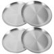 thumbnail image 1 of Pizza Baking Pan Stainless Steel Round Oven Tray for 4Pcs Versatile Use, 1 of 5