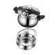 thumbnail image 4 of Olla a presión de 7L con tapa de acero inoxidable para el hogar, ideal para cocinas de inducción, cocinas, comedores y camping. Con vaporizador, 4 of 8