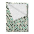 thumbnail image 2 of Chevron Soft Flannel Fleece Throw Blanket, Grunge Herringbone Zigzag Pattern with Stripes and Rectangles Pastel Toned Image, Cozy Plush for Indoor and Outdoor Use, 70" x 90", Multicolor, by Ambesonne, 2 of 5