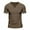 Brown, variant on Men V-Neck T Shirt Slim Fit Casual Fashion Gym Workout Athletic Muscle Tee Longline Comfortable Breathable Lightweight Mens T-Shirts Summer Lightweight Tee Tops