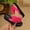 Hot Pink, variant on Women's Flip Flops Toe Post Floral Embellishment Comfort Flat Sandals Summer Vacation Outdoor Shoes