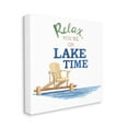 thumbnail image 3 of Relax You're On Lake Time Phrase Inspirational Graphic Art Gallery Wrapped Canvas Print Wall Art, 3 of 7