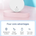 thumbnail image 4 of Seitruly Llavero inalámbrico antipérdida compatible con Bluetooth 5,0, buscador de llaves para niños mayores, alarma portátil perdida, rastreador de Electrónica Blanco, 4 of 6