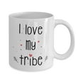 thumbnail image 2 of I Love My Tribe Mug – Unique Ceramic Mug - Funny Tea, Hot Cocoa, Coffee Cup - Novelty Perfect Ideas for Gifts Birthdays – Smooth, Surface, Ceramic Mug 11Oz, 2 of 4