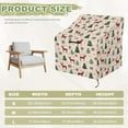 thumbnail image 5 of Renewold Patio Outdoor Chair Covers All Weather Protection High Back Bar Chair Cover Water Resistant Lawn Deck Furniture Cover Christmas Decor, 38"W x 38"D x 36"H, Reindeer Christmas Tree Snowflakes, 5 of 7