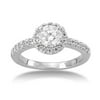 1-1/4 Carat Diamond 14kt White Gold Ring — Luna