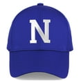 thumbnail image 3 of Daxton Performance Cool Tech Baseball Hat - Royal Cap, Silver Logo Letter N, 3 of 3