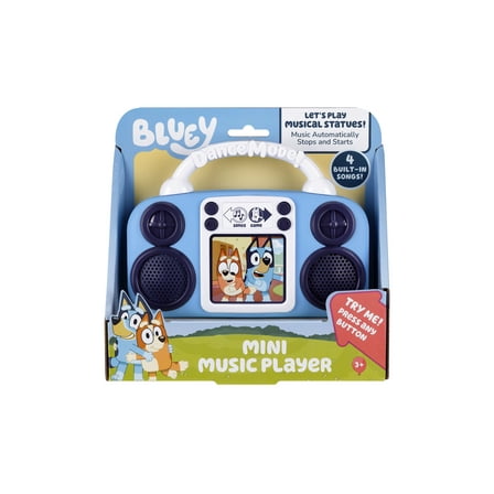 Bluey, Toy Music Player, Built-in Music - Featuring Bluey and Bingo, Blue, Battery Operated, Children Ages 3 