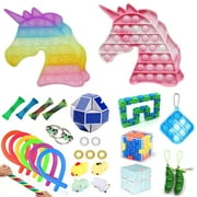 30 Pcs Fidget Toys Pack, Fidget Pack with Pop Bubble Simple