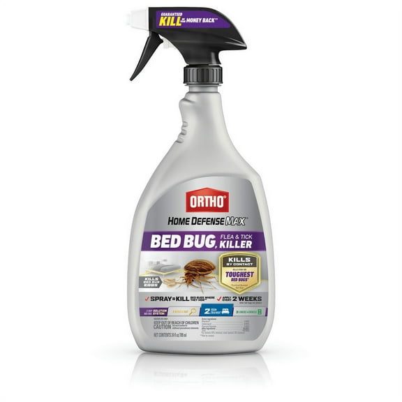Ortho Home Defense Max Bed Bug, Flea & Tick Killer, 24 oz., Kills Bed Bugs