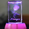 thumbnail image 4 of 4PCS LED Display Base Multicolor Changing Light Display Stand Powered by 3 AA Batteries for Crystals Glass Art - Mix Color, 4 of 8