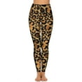 thumbnail image 4 of Elegant Brown Leopard Leggings Pockets Wild Animal Print Custom Yoga Pants Workout Yoga Legging Breathable Elastic Sports Tights, 4 of 6