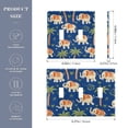 thumbnail image 2 of Yayeee Toggle Light Switch Wall Plate 2-Gang 4.56"x4.48" Decorative Outlet Cover, Elephants with Palm Trees Pattern, 2 of 7