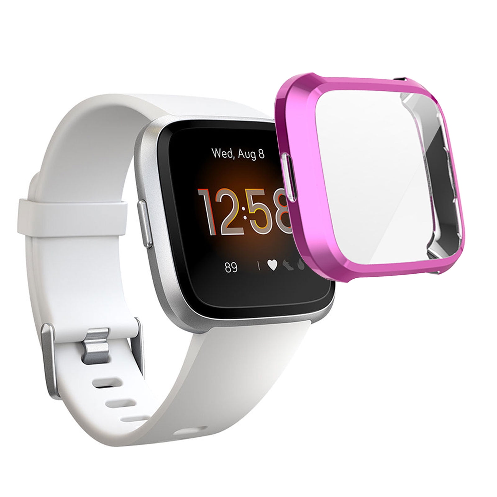For Fitbit Versa Lite Screen Protector Case, EEEkit Full Coverage Soft ...