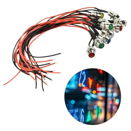 

10 Piece Screw Led Stainless Steel Spot Light Point 5V/12V/24V Color Selectable