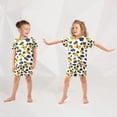 thumbnail image 5 of Leopard Print Pattern Summer Pajama Set Soft Cotton Short Sleeve Sleepwear 2PCS Pajama Sets Breathable Lounge Set Size 12Y, 5 of 7