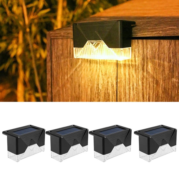 Led Impermeable Solar Escalera Luces Solares Paso Luces A Prueba De Polvo Al Aire Libre Guía Lámpara Para Jardines Paredes Escaleras 4 Unids matsuzay HA044788-00
