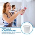 thumbnail image 4 of LEEYNEER Seau en Plastique Portable Seau en Plastique Blanc Seau en Plastique Seau de 3 Gallons, 4 of 6
