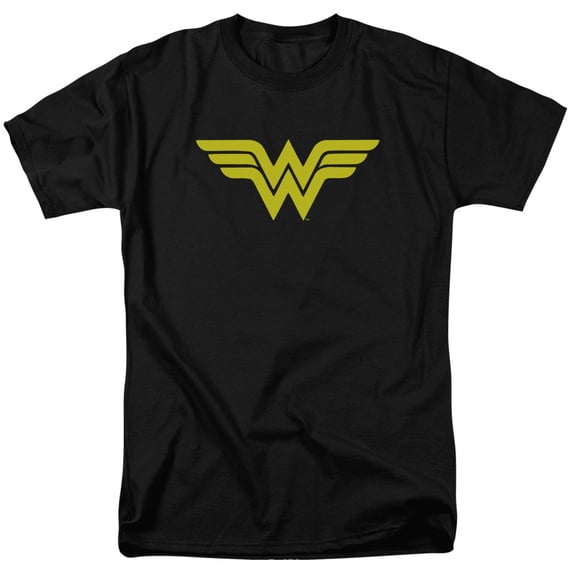 DC Comics Wonder Woman Logo S/S Adult 18/1 Black