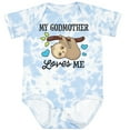 thumbnail image 3 of Inktastic My Godmother Loves Me with Sloth and Hearts Boys or Girls Baby Bodysuit, 3 of 5