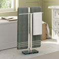 thumbnail image 1 of Standing Towel Rack Towel Rack Stand with Marble Base for Bathroom Floor SUS Stainless Steel Brushed Finish BTH, 1 of 9
