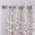 thumbnail image 4 of Superior Blackout Leaves Curtains Set of 2, Light Filtering Grommet Curtain Panel Set, Champagne, 46"W x 84"L, 4 of 11