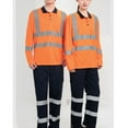 thumbnail image 6 of 2 Piece Sets for Men Outdoor Work Long Sleeve Shirt and Pants with Pockets Construction Workwear Outfit Set, 5XL, 6 of 6