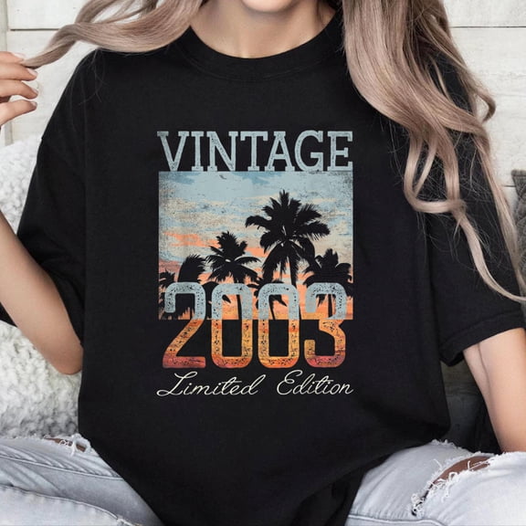 100% Cotton Unisex Vintage 2003 Limited Edition 23rd Birthday 23 Year Old Gifts T-Shirt