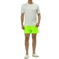 thumbnail image 2 of INSPIRE CHIC Men's Summer Lightweight Drawstring Waist Mesh Lining Solid Board Shorts Bright Green 30, 2 of 5