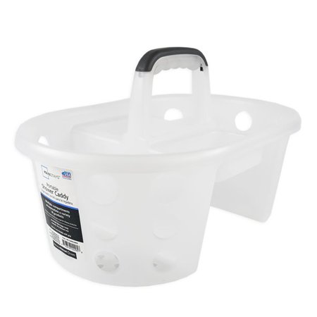 Mainstays Portable Shower Caddy, White