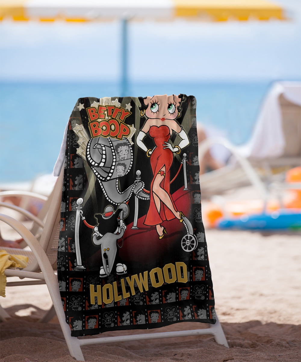 Betty Boop Hollywood Nights Officially Licensed Beach Towel 30' X 60'
