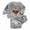 Grey, variant on WOYY Infant Boys Flannel Pajamas Bear Embroidery Long Sleeve Top Pants Pjs, Sizes 18-24M