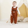 thumbnail image 5 of akafmk Toddler Winter Fleece Lined Overalls Padded Warm Snowsuit Casual Comfortable Sleeveless Zipper Jumpsuit, Size 2-3 Years, 5 of 8