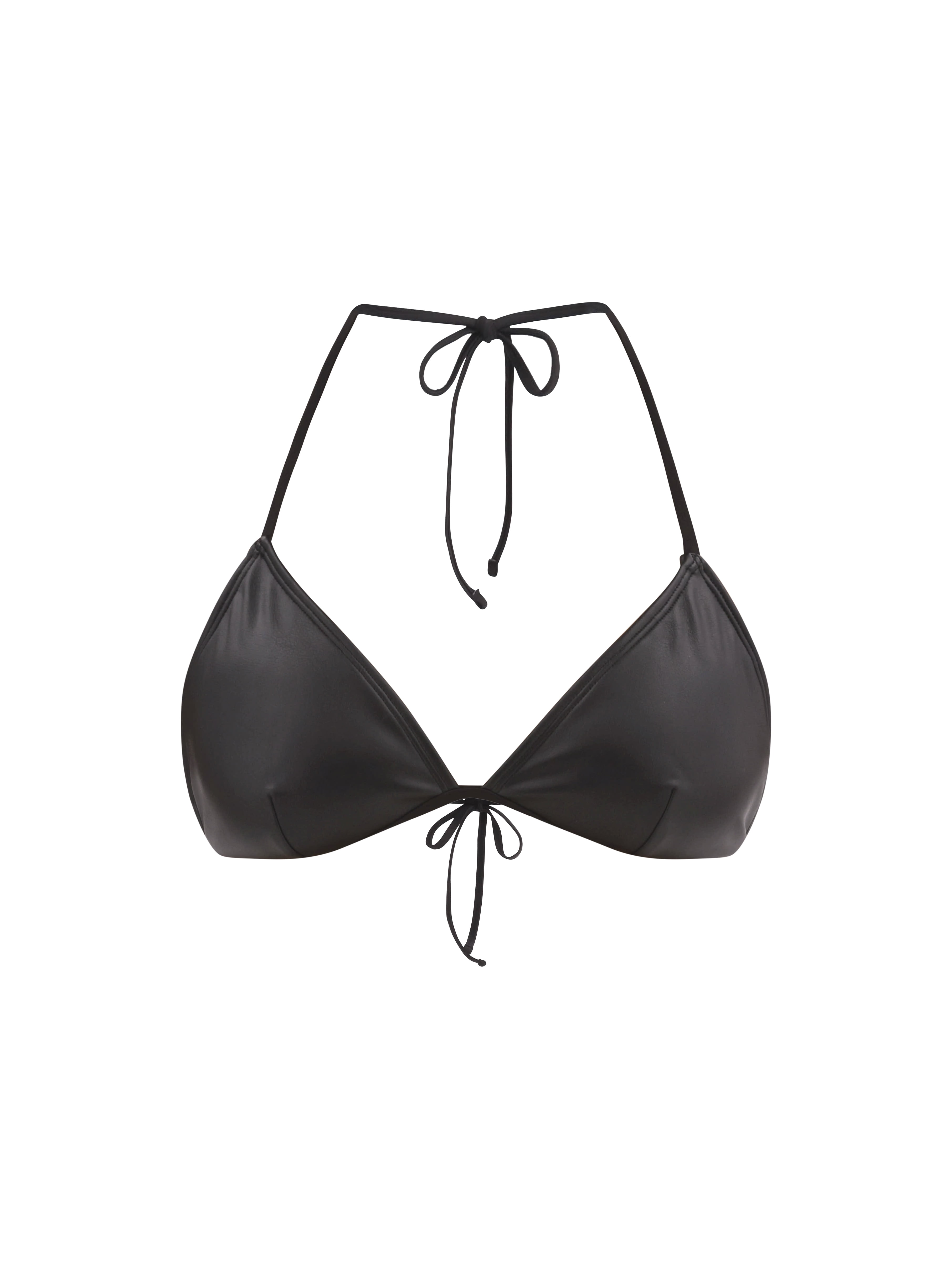 No Boundaries Women's Faux Leather Bikini Top, Sizes XXS-XXL
