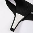 thumbnail image 4 of Seductiva Clothing Women's Panties Cotton Thong Seamless Sports Style Fashion Briefs for Women Underwear Low Rise G-String Briefs, 4 of 5