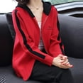 thumbnail image 2 of Vedolay Cardigan Sweaters for Women Fall Cardigan Sweater Button Front Casual Knitwear Red,XL, 2 of 5