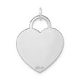 thumbnail image 3 of 14k White Gold Heart Lock Pendant Necklace for Women, Polished Padlock Charm with Minimalist Design, Symbolic Jewelry for Love, Commitment, Emotional Expression, Ideal for Engraving or Layering, 3 of 6