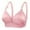 Pink, variant on AherBiu Strappy Bras for Women Solid Color Push up Padded Large Bust Full Coverage T-Shirts Bralette Soft Everyday Brassiere